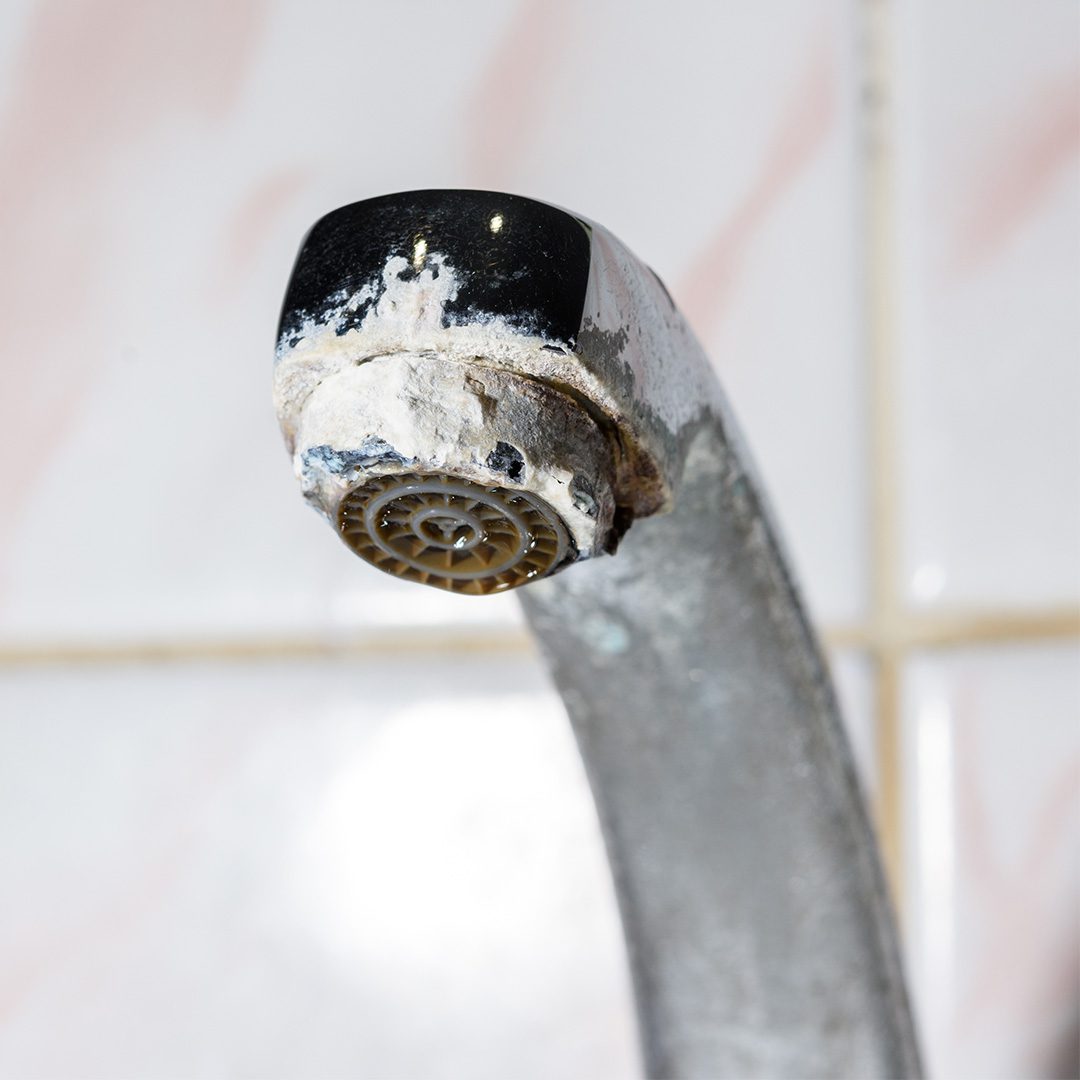 dirty sink faucet